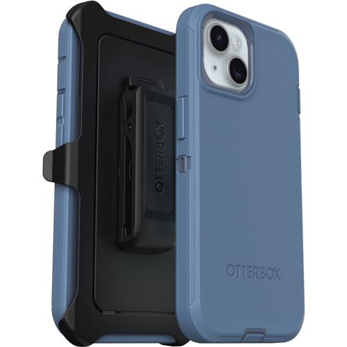 OtterBox Defender Hülle für iPhone 15 / iPhone 14 / iPhone 13, stoßfest, sturzsicher, ultra-robust, schützende Hülle, 5x getestet nach Militärstandard, Blau von OtterBox