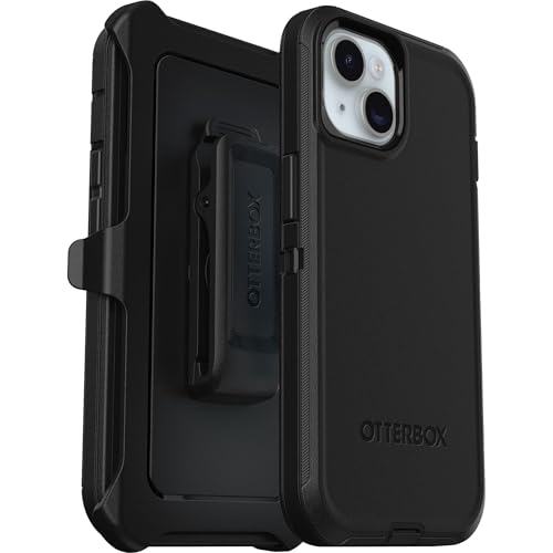 OtterBox Defender Hülle für iPhone 16e, 15, 14, 13, stoßfest, sturzsicher, Ultra-robust, schützende Hülle, 5X getestet nach Militärstandard, Schwarz, Keine Einzelhandelsverpackung OtterBox Defender Hülle für iPhone 16e, 15, 14, 13, stoßfest, sturzsicher, Ultra-robust, schützende Hülle, 5X getestet nach Militärstandard, Schwarz, Keine Einzelhandelsverpackung von OtterBox