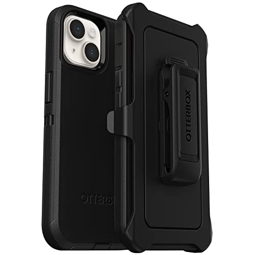 OtterBox Schutzhülle für iPhone 14 und iPhone 13 Defender Serie, robust, langlebig, mit Portschutz, inklusive Holster-Clip-Ständer, Schwarz OtterBox Schutzhülle für iPhone 14 und iPhone 13 Defender Serie, robust, langlebig, mit Portschutz, inklusive Holster-Clip-Ständer, Schwarz von OtterBox