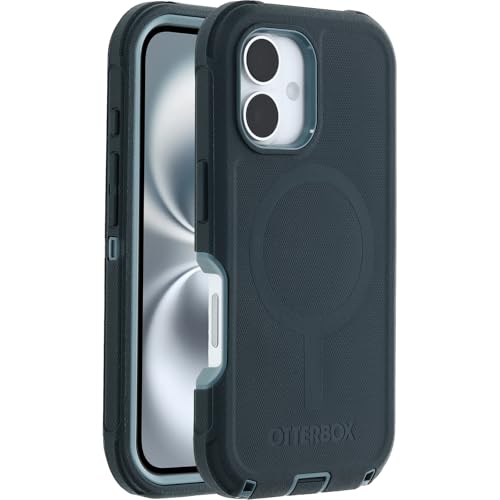 OtterBox Defender Series MagSafe Hülle für iPhone 16, stoßfest, sturzsicher, extrem robust, Schutzhülle, 7X getestet nach Militärstandard, Grün von OtterBox