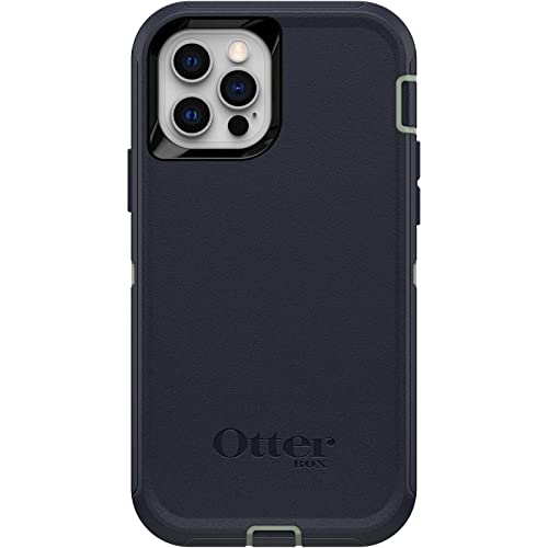 OtterBox Defender Series Screenless Edition Schutzhülle für iPhone 12 & iPhone 12 Pro (nur Schutzhülle) – Nur Hülle – Nicht Einzelhandelsverpackung – Varsity Blues (Sage/Blau) von OtterBox