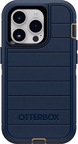 OtterBox Defender Series Screenless Edition Schutzhülle für iPhone 14 Pro (nur Hülle) – nur Hülle – mikrobieller Schutz – keine Einzelhandelsverpackung – blaue Wildlederschuhe von OtterBox