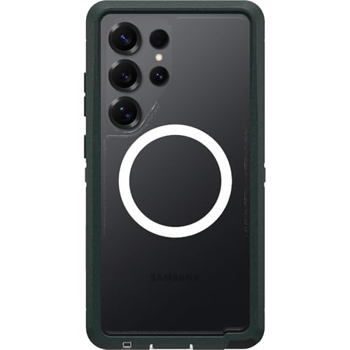 OtterBox Defender Series XT Clear Hülle mit Magneten für Samsung Galaxy S25 Ultra, stoßfest, Ultra-robust, schützende Hülle, 7X getestet nach Militärstandard, Grün OtterBox Defender Series XT Clear Hülle mit Magneten für Samsung Galaxy S25 Ultra, stoßfest, Ultra-robust, schützende Hülle, 7X getestet nach Militärstandard, Grün von OtterBox