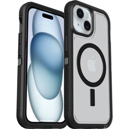 OtterBox Defender Series XT Clear MagSafe Hülle für iPhone 16e, 15, 14, 13, stoßfest, Ultra-robust, schützende Hülle, 7X getestet nach Militärstandard, Transparent/Schwarz OtterBox Defender Series XT Clear MagSafe Hülle für iPhone 16e, 15, 14, 13, stoßfest, Ultra-robust, schützende Hülle, 7X getestet nach Militärstandard, Transparent/Schwarz von OtterBox