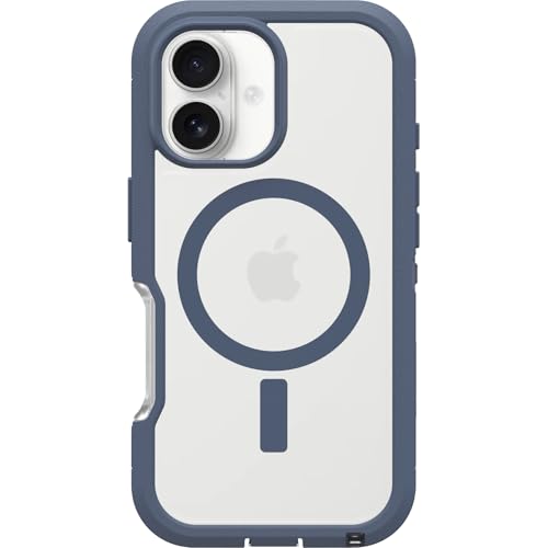 OtterBox Defender Series XT MagSafe Hülle für iPhone 16, stoßfest, Ultra-robust, schützende Hülle, 7X getestet nach Militärstandard, Transparent/Blau OtterBox Defender Series XT MagSafe Hülle für iPhone 16, stoßfest, Ultra-robust, schützende Hülle, 7X getestet nach Militärstandard, Transparent/Blau von OtterBox