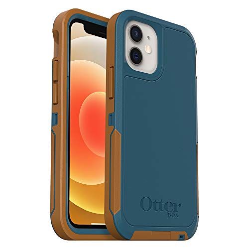 OtterBox Defender Series XT SCREENLESS Edition Schutzhülle für iPhone 12 Mini, Autumn Lake (Corsair/Pumpkin Spice) Blau von OtterBox