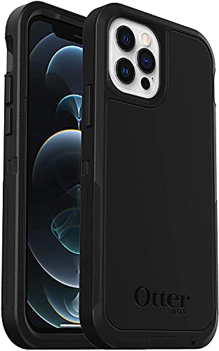 OtterBox Defender XT Hülle für iPhone 12 / iPhone 12 Pro mit MagSafe, stoßfest, ultra-robust, schützende Hülle, 4x getestet nach Militärstandard, Schwarz von OtterBox