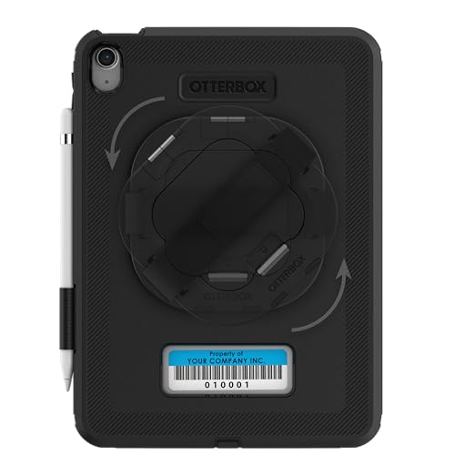 OtterBox Defender for Business (Screenless Edition) W/KICKSTND/HANDSTRP für iPad 10. Generation (nur in Einzelhandelsverpackung) Schwarz von OtterBox