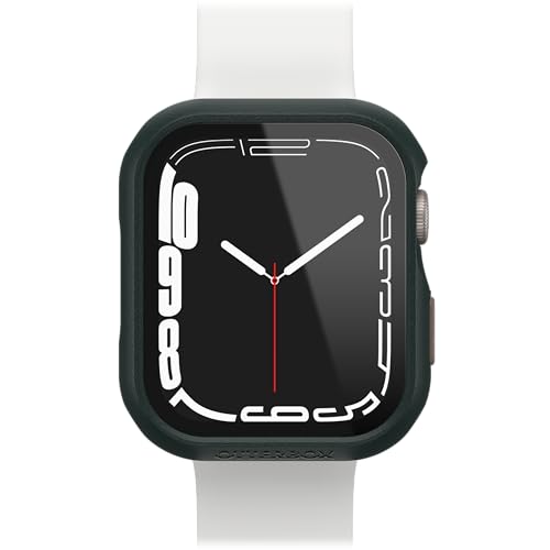 OtterBox Eclipse Bumper mit integrierter Displayschutzglas für Apple Watch Series 9/8/7-45mm, gehärtetes Glas, stoßfeste, sturzsichere und schlanke Schutzhülle für Apple Watch, Grün/Grau von OtterBox
