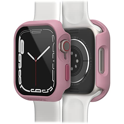 OtterBox Eclipse Bumper mit integrierter Displayschutzglas für Apple Watch Series 9/8/7 - 45mm, gehärtetes Glas, stoßfeste, sturzsichere und schlanke Schutzhülle für Apple Watch, Rosa von OtterBox