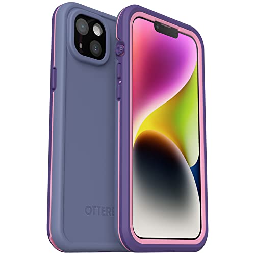 OtterBox FRē-Serie wasserdichte Hülle mit MagSafe (entworfen von LifeProof) für iPhone 14 - Valor (lila) von OtterBox