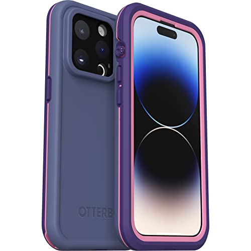 OtterBox Fre Hülle für iPhone 14 Pro, mit MagSafe, Wasserdicht (IP68), stoßfest, schmutzabweisend, schlanke Hülle mit integriertem Displayschutz, 5x getestet nach Militärstandard, Lila von OtterBox