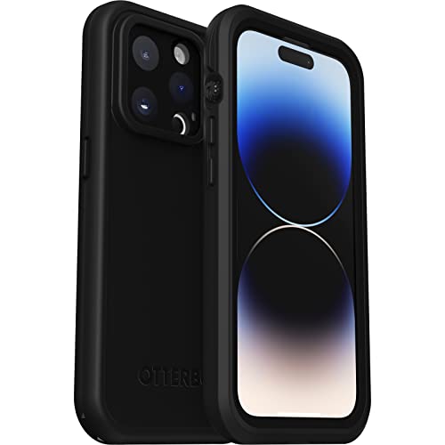 OtterBox Fre Hülle für iPhone 14 Pro, mit MagSafe, Wasserdicht (IP68), stoßfest, schmutzabweisend, schlanke Hülle mit integriertem Displayschutz, 5X getestet nach Militärstandard, Schwarz von OtterBox