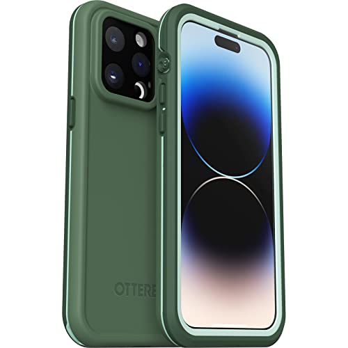OtterBox Fre Hülle für iPhone 14 Pro Max, mit MagSafe, Wasserdicht (IP68), stoßfest, schmutzabweisend, schlanke Hülle mit integriertem Displayschutz, 5x getestet nach Militärstandard, Grün von OtterBox