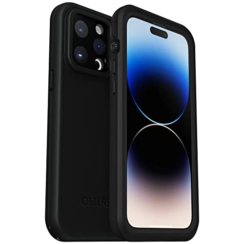 OtterBox Fre Hülle für iPhone 14 Pro Max, mit MagSafe, Wasserdicht (IP68), stoßfest, schmutzabweisend, schlanke Hülle mit integriertem Displayschutz, 5X getestet nach Militärstandard, Schwarz von OtterBox