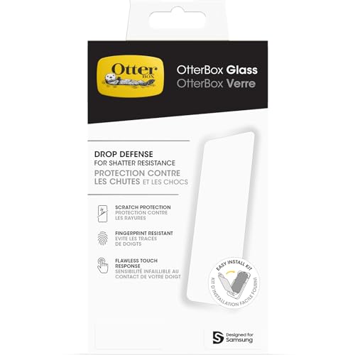 OtterBox Glass Displayschutz für Samsung Galaxy A15 / A15 5G gehärtetes Glas, Schutz vor Brüchen, Kratzern und Stürzen von OtterBox