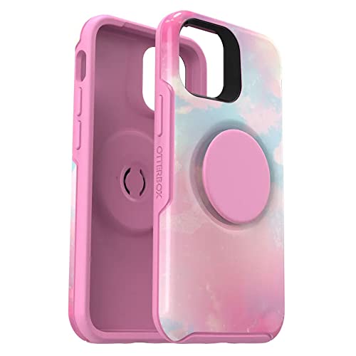 OtterBox Otter+Pop Hülle für iPhone 12 mini, stoßfest, sturzsicher, schützende Hülle mit PopSockets PopGrip, 3x getestet nach Militärstandard, Rosa von OtterBox