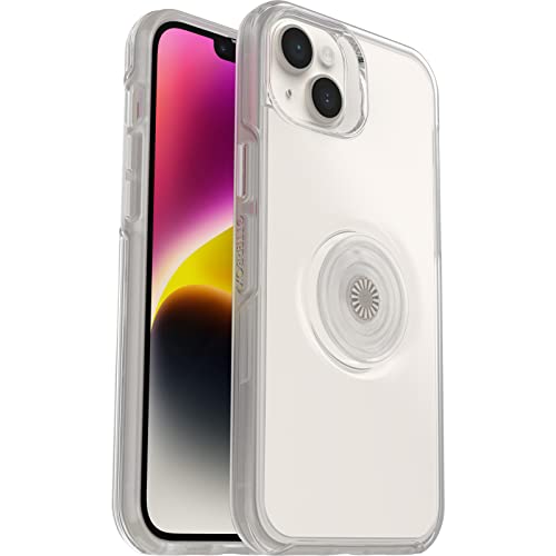 OtterBox Otter+Pop Hülle für iPhone 14 Plus, stoßfest, sturzsicher, schützende Hülle mit PopSockets PopGrip, 3x getestet nach Militärstandard, Transparent von OtterBox