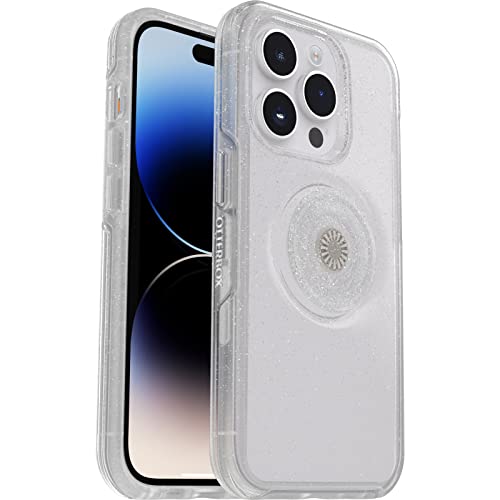 OtterBox Otter+Pop Hülle für iPhone 14 Pro, stoßfest, sturzsicher, schützende Hülle mit PopSockets PopGrip, 3x getestet nach Militärstandard, Stardust von OtterBox