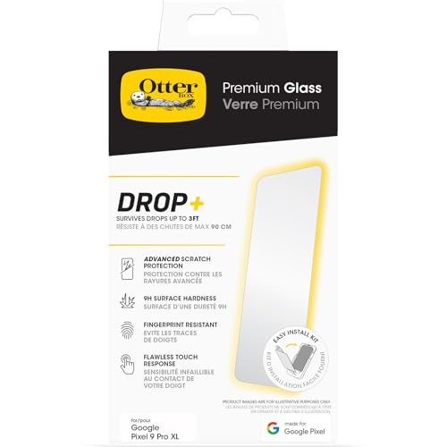 OtterBox Premium Glass Displayschutz für Google Pixel 9 Pro XL, gehärtetes Glas, hervorragender Kratzschutz, übersteht Stürze bis zu 0,9m OtterBox Premium Glass Displayschutz für Google Pixel 9 Pro XL, gehärtetes Glas, hervorragender Kratzschutz, übersteht Stürze bis zu 0,9m von OtterBox
