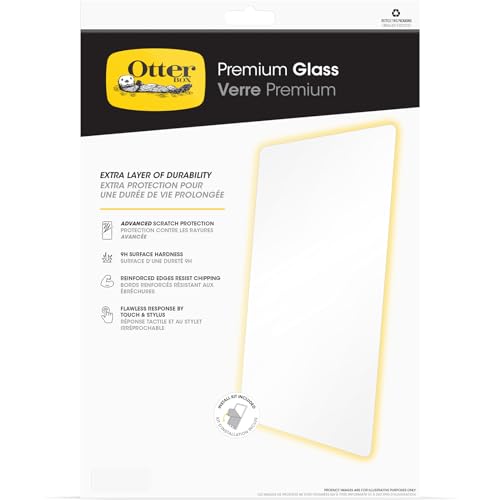 OtterBox Premium Glass Displayschutz für iPad Air 11" (2024), gehärtetes Glas, hervorragender Kratzschutz, Keine Einzelhandelsverpackung von OtterBox