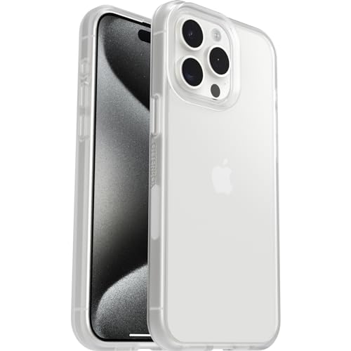 OtterBox React Series Hülle für iPhone 15 Pro Max, stoßfest, sturzsicher, ultraschlank, schützende Hülle, Getestet nach Militärstandard, Transparent OtterBox React Series Hülle für iPhone 15 Pro Max, stoßfest, sturzsicher, ultraschlank, schützende Hülle, Getestet nach Militärstandard, Transparent von OtterBox