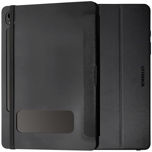 OtterBox React Folio Hülle für Samsung Galaxy Tab S9, stoßfeste, sturzsichere, ultradünne Schutzhülle, nach Militärstandard getestet, Schwarz von OtterBox