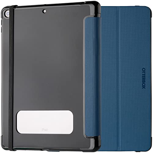 OtterBox React Folio Hülle für iPad 10,2" (8. gen 2020 / 9. gen 2021), stoßfeste, sturzsichere, ultradünne Schutzhülle, nach Militärstandard getestet, Blau von OtterBox