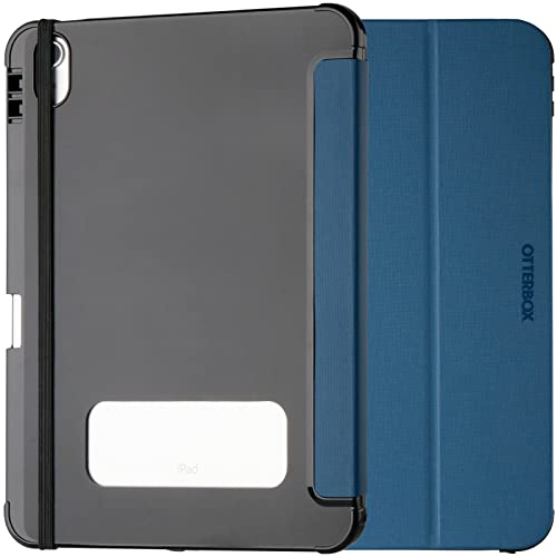OtterBox React Folio Hülle für iPad 10,9" (10. gen 2022), stoßfeste, sturzsichere, ultradünne Schutzhülle, nach Militärstandard getestet, Blau - Keine Einzelhandelsverpackung von OtterBox