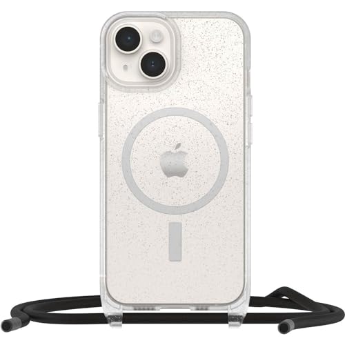 OtterBox React Necklace Hülle mit MagSafe für iPhone 14, ultraschlanke, schützende Hülle mit Verstellbarer und Abnehmbarer Handykette, Getestet nach Militärstandard, Stardust von OtterBox