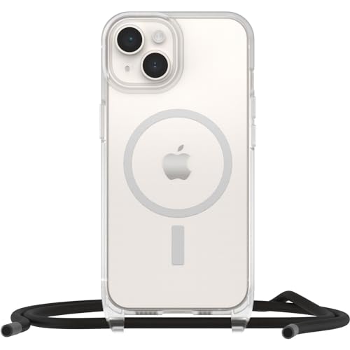 OtterBox React Necklace Hülle mit MagSafe für iPhone 14, ultraschlanke, schützende Hülle mit Verstellbarer und Abnehmbarer Handykette, Getestet nach Militärstandard, Transparent von OtterBox