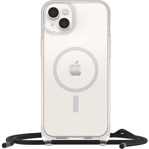 OtterBox React Necklace Hülle mit MagSafe für iPhone 14 Plus, ultraschlanke, schützende Hülle mit Verstellbarer und Abnehmbarer Handykette, Getestet nach Militärstandard, Transparent von OtterBox