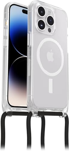 OtterBox React Necklace Hülle mit MagSafe für iPhone 14 Pro, ultraschlanke, schützende Hülle mit Verstellbarer und Abnehmbarer Handykette, Getestet nach Militärstandard, Transparent von OtterBox