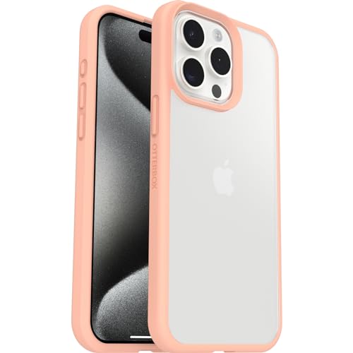 OtterBox React Series Hülle für iPhone 15 Pro Max, stoßfest, sturzsicher, ultraschlank, schützende Hülle, Getestet nach Militärstandard, Transparent/Peach OtterBox React Series Hülle für iPhone 15 Pro Max, stoßfest, sturzsicher, ultraschlank, schützende Hülle, Getestet nach Militärstandard, Transparent/Peach von OtterBox