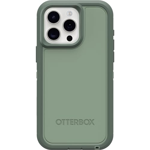 OtterBox Schutzhülle für iPhone 15 Pro Max (nur) Defender Series XT – Smaragd Isle (Grün), Bildschirmlos, robust, rastet an MagSafe an, Befestigung mit Umhängeband von OtterBox