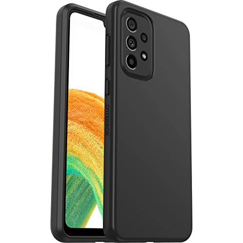 OtterBox Sleek Hülle für Samsung Galaxy A33 5G, stoßfest, sturzsicher, ultraschlank, schützende Hülle, Getestet nach Militärstandard, Schwarz, Keine Einzelhandelsverpackung von OtterBox
