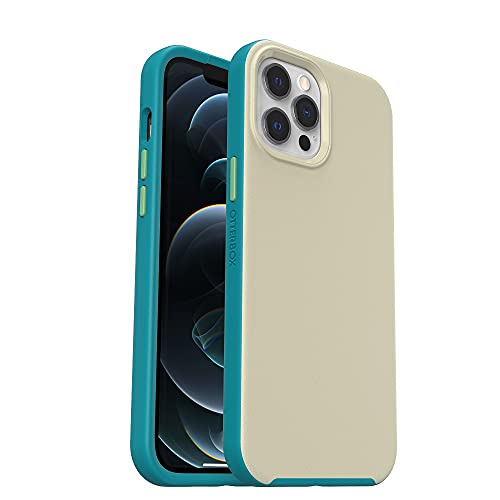 OtterBox Slim Serie Hülle für iPhone 12 Pro Max mit MagSafe, stoßfest, sturzsicher, ultraschlank, dünne schützende Hülle, getestet nach Militärstandard, Grau/Grün von OtterBox