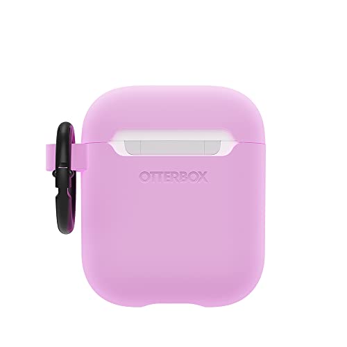 OtterBox Soft Touch Kopfhörer Hülle für AirPods (1. Gen 2016 / 2. Gen 2019), stoßfeste, sturzsichere, ultraflache, kratz- und abriebfeste Schutzhülle für Apple AirPods, inklusive Karabiner, Lila von OtterBox