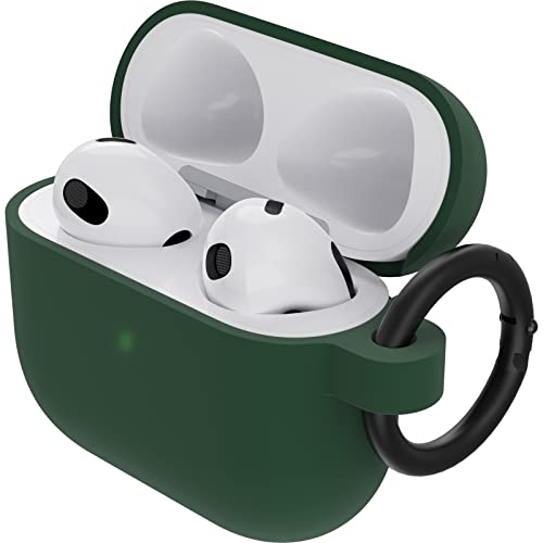 OtterBox Soft Touch Kopfhörer Hülle für AirPods 3. Gen 2021, stoßfeste, sturzsichere, ultraflache, kratz- und abriebfeste Schutzhülle für Apple AirPods, inklusive Karabiner, Grün von OtterBox