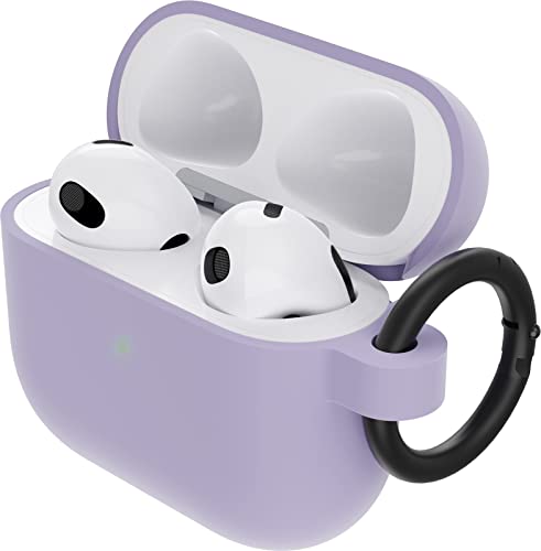 OtterBox Soft Touch Kopfhörer Hülle für AirPods 3. Gen 2021, stoßfeste, sturzsichere, ultraflache, kratz- und abriebfeste Schutzhülle für Apple AirPods, inklusive Karabiner, Lila von OtterBox
