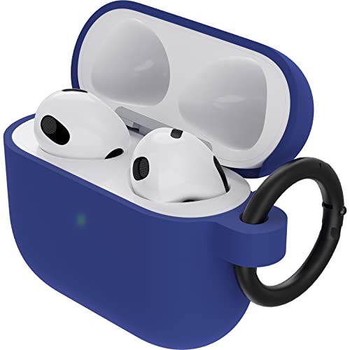 OtterBox Soft Touch Kopfhörer Hülle für AirPods 3e Gen 2021, stoßfeste, sturzsichere, ultraflache, kratz- und abriebfeste Schutzhülle für Apple AirPods, inklusive Karabiner, Blau von OtterBox