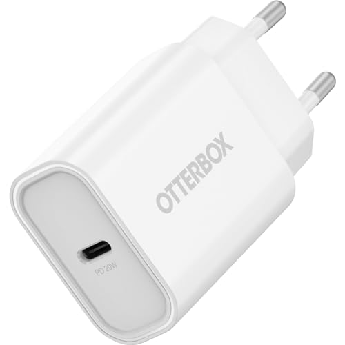 OtterBox Standard EU 20W USB-C PD Ladegerät, Schnellade Funktion für Smartphone und Tablet, Sturzgeschützt und Robust, Weiß von OtterBox