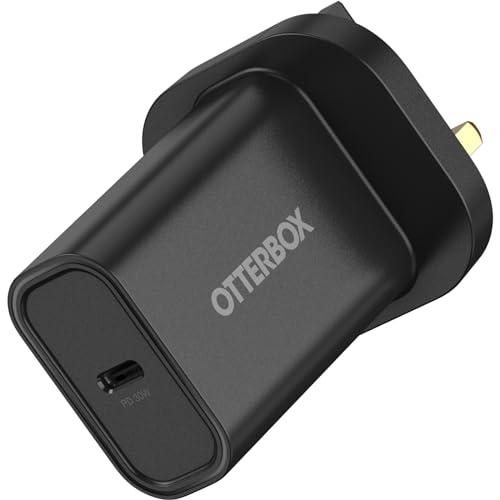 OtterBox Standard UK 30W USB-C PD Ladegerät, Schnellade Funktion für Smartphone und Tablet, Sturzgeschützt und Robust, Schwarz von OtterBox