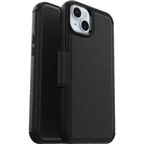 OtterBox Strada Hülle für iPhone 15 Plus für MagSafe, stoßfest, sturzsicher,Premium Lederfolio mit Zwei Kartenhaltern, 3X getestet nach Militärstandard, Schwarz OtterBox Strada Hülle für iPhone 15 Plus für MagSafe, stoßfest, sturzsicher,Premium Lederfolio mit Zwei Kartenhaltern, 3X getestet nach Militärstandard, Schwarz von OtterBox