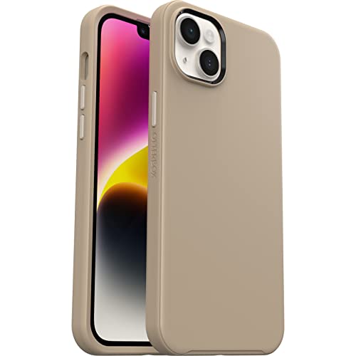 OtterBox Symmetry+ Hülle für iPhone 14 Plus mit MagSafe, stoßfest, sturzsicher, schützende dünne Hülle, 3X antimikrobieller Schutz, Beige OtterBox Symmetry+ Hülle für iPhone 14 Plus mit MagSafe, stoßfest, sturzsicher, schützende dünne Hülle, 3X antimikrobieller Schutz, Beige von OtterBox