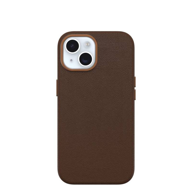 OtterBox Symmetry Cactus Leather Apple iPhone 15 Rich Adobe - brown von OtterBox