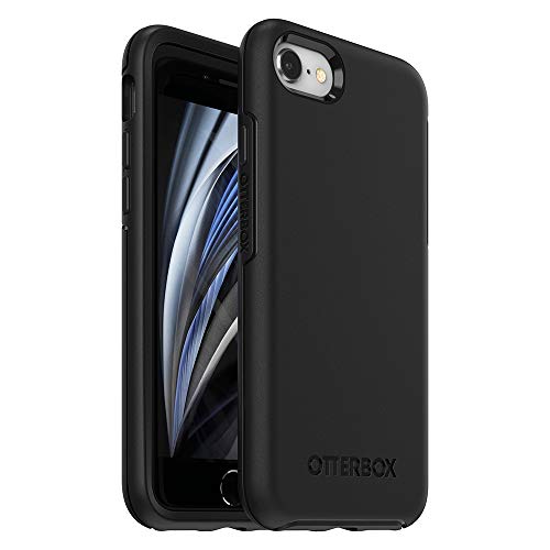 OtterBox Symmetry Case für iPhone 7/8/SE 2. Generation, 3. Generation, stoßfest, sturzsicher, dünne Schutzhülle, 3-fach nach Militärstandard getestet, schwarz von OtterBox