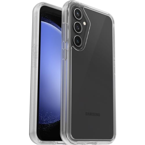 OtterBox Symmetry Clear Hülle für Samsung Galaxy S23 FE, stoßfest, sturzsicher, dünne Schutzhülle, 3x mehr Stürze als nach Militärstandard, Transparent von OtterBox
