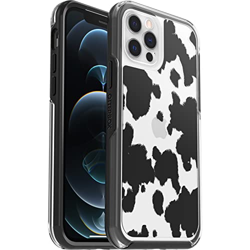 OtterBox Symmetry Clear Hülle für iPhone 12 / iPhone 12 Pro, stoßfest, sturzsicher, schützende dünne Hülle, 3X getestet nach Militärstandard, Cow Print, 77-89414 von OtterBox