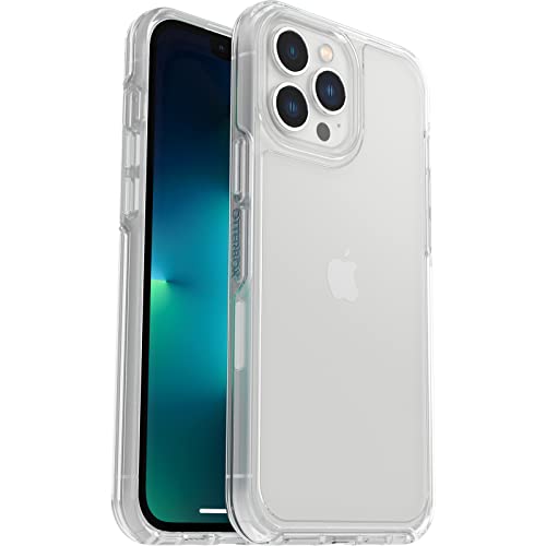 OtterBox Symmetry Clear Hülle für iPhone 13 Pro Max/iPhone 12 Pro Max, sturzsicher, schützende Hülle, 3x getestet nach Militärstandard, antimikrobiell, Transparent von OtterBox